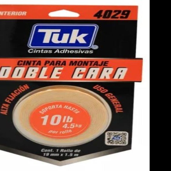 CINTA ADH. DOBLE CAPA PARA MONTAJE 19X1.5M 4029 TUK C.16